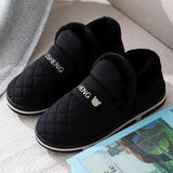 Xajzpa - Coslony Mens House Slippers Winter Shoes Women Home Slippers Indoor Warm Soft Sole Male Felt Slipper Moccasin Room Footwear