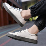 Xajzpa - Fashion Sneakers Men Shoes Genuine Leather Casual Shoes Big Size 48 49 Cow leather Shoes New