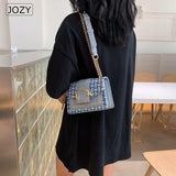 Xajzpa - Trendy Wide Strap Shoulder Bags For Women Luxury Designer Lady Handbags And Purses Fashion Chain Messenger Crossbody Bags