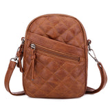 Xajzpa - Fashion Women Soft PU Leather Solid Color Crossbody Shoulder Messenger Bag Casual Ladies Small Handbags Flap Coin Purse