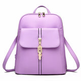 Xajzpa Fashion Versatile Zipper Bag Women Large Capacity Cute Girls Single Shoulder Strap Or Double Strap Backpack