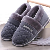 Xajzpa - Coslony Mens House Slippers Winter Shoes Women Home Slippers Indoor Warm Soft Sole Male Felt Slipper Moccasin Room Footwear