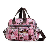 Xajzpa - Ladies Messenger Bag Casual Handbag Shoulder Large Capacity Waterproof Tote Bag Flower Printed Bags Outdoor Picnic Bag For Women