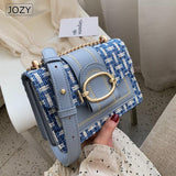 Xajzpa - Trendy Wide Strap Shoulder Bags For Women Luxury Designer Lady Handbags And Purses Fashion Chain Messenger Crossbody Bags