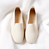 Women's Casual Shoes BFS09 Knitting Fabric Breathable Flats - Touchy Style.