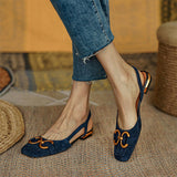 Xajzpa - Womens Fashion Slingback Flats Daily Closed Toe Sandals