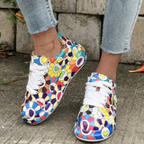Xajzpa - White Casual Sportswear Daily Patchwork Printing Round Comfortable Out Door Sport Shoes