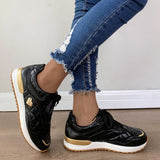 Xajzpa - Black Casual Sportswear Daily Patchwork Solid Color Round Comfortable Out Door Sport Shoes