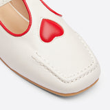 Xajzpa - Women Retro Heart Color Matching Mary Janes