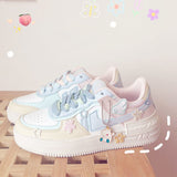 Xajzpa - New Kawaii Candy Color Canvas Sneakers Japanese Style Patchwork Women's Footwear Cute Girls' Lolita Shoes Stickers Zapatillas Mujer