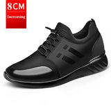Xajzpa - Men&#39;s Sneakers Quality 6CM Increasing British Shoes New Breathable Summer Casual Sneakers Big Size Office Shoes Men