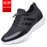 Xajzpa - Men&#39;s Sneakers Quality 6CM Increasing British Shoes New Breathable Summer Casual Sneakers Big Size Office Shoes Men